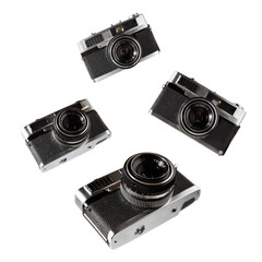 Old vintage cameras