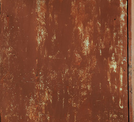 Brown metal texture with scratches and cracks