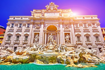 Fototapeta na wymiar Rome Trevi Fountain, Fontana di Trevi in Rome, Italy