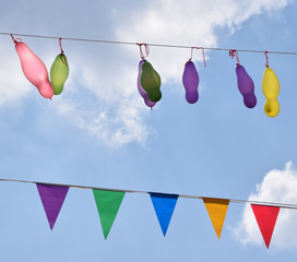 Luftballons und Wimpel 2