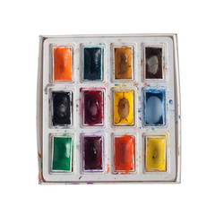 watercolor isolated on white background