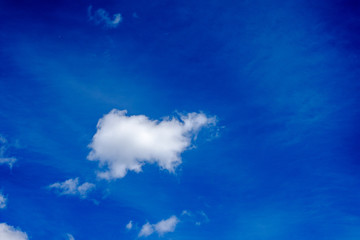 Fototapeta na wymiar Blue sky and white cloudy