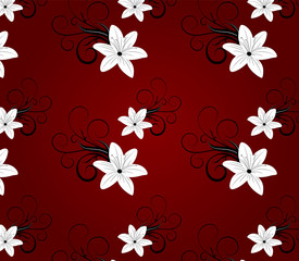 Seamless wallpaper. Floral  background.