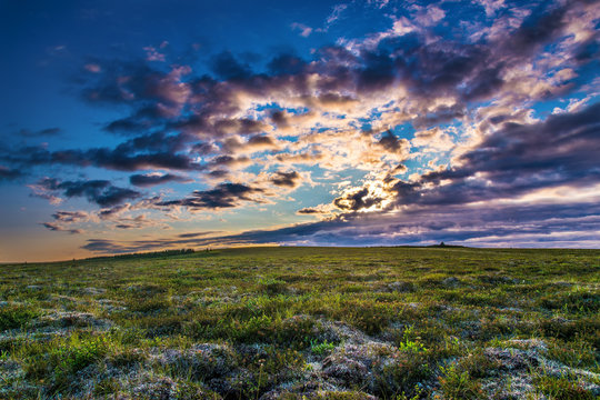 Sunset over Tundra