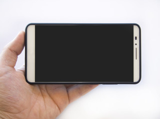 Isolated handheld smartphone