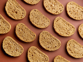 pattern of sliced bread