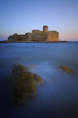 Isola Capo Rizzuto Le Castella, Calabria, Le Castella at the blue hour