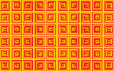 red square pattern on yellow background.