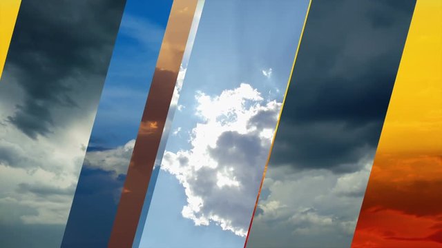 Weather forecast concept timelapse video