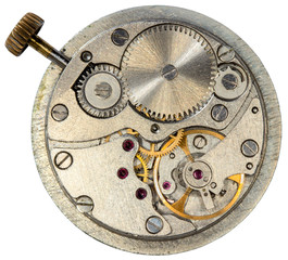 The mechanism of old watches