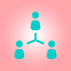 Communication concept. Social network single icon. Global technology. The network of social connections in the business.