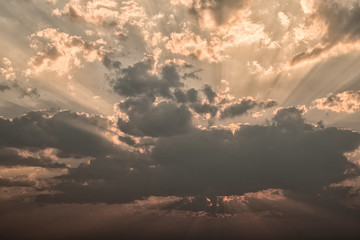 sky with white clouds