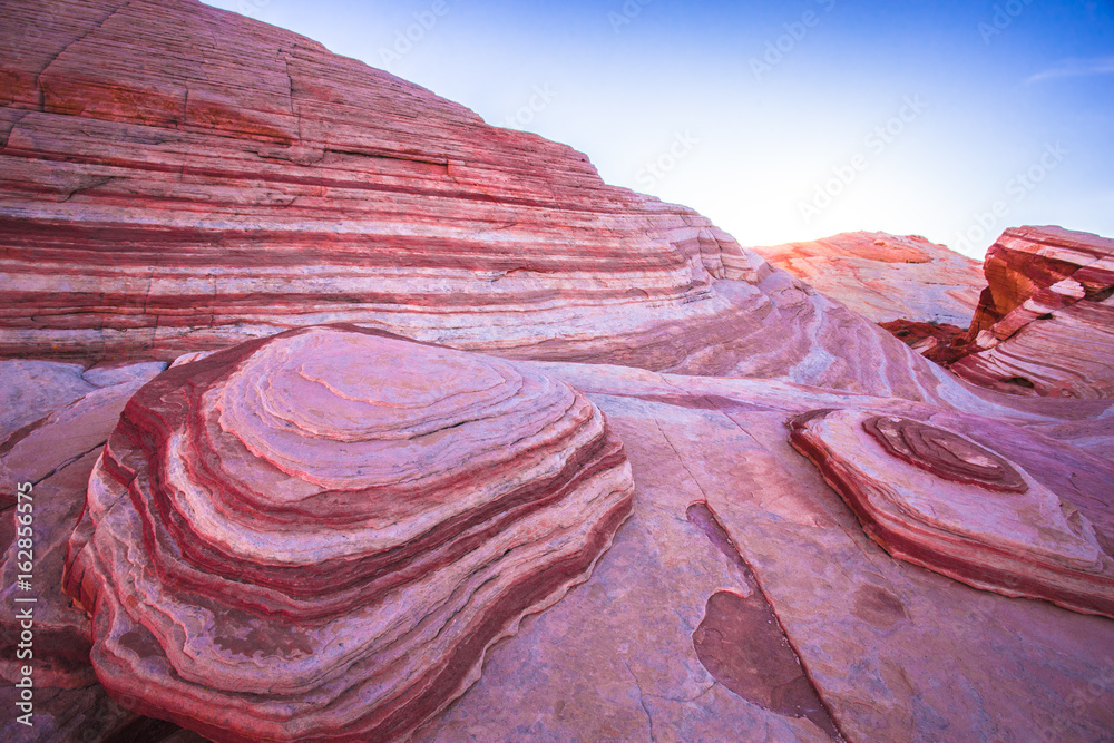 Canvas Prints Valley of Fire Nevada, Fire Wave formation. 