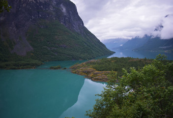 Fototapeta na wymiar Lovanet River Norway Europe