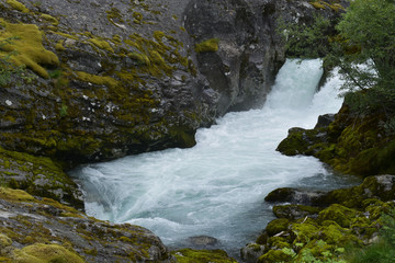 River Briksdalsbreen Norway Europe