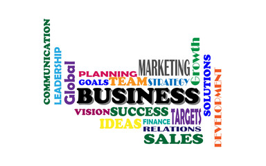 concept illustration of business success, vector art