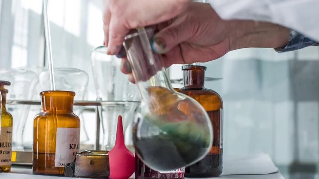 Chemical test in the medical laboratory