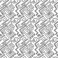 Seamless Pattern Zentangle Ornament Coloring Book Page