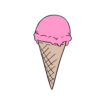 strawberry ice cream draw