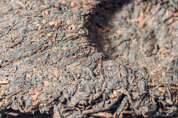 Чай, китайский чай, пуэр крупным планом