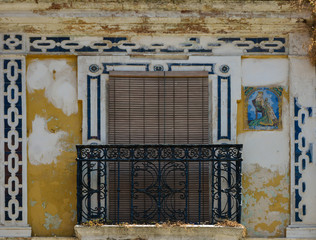 Arquitectura sevillana, balcones típicos, Sevilla, España