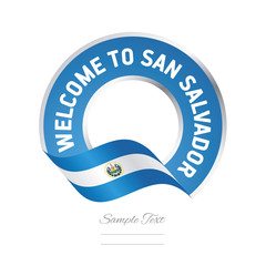Welcome to San Salvador El Salvador flag logo icon