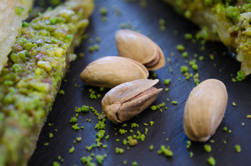 Baklava with pistachios 