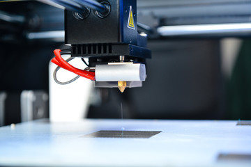 Close up 3D printer
