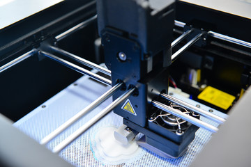 Close up 3D printer