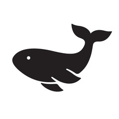 Whale silhouette icon
