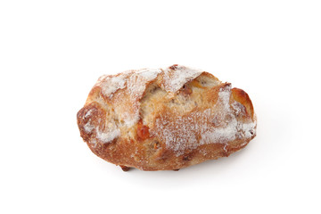フランスのパン チーズ入り バゲット 白背景
