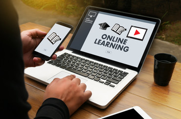 ONLINE LEARNING Connectivity Technology Coaching Skills Teach Digital Online Internet