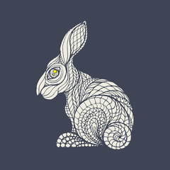 Easter bunnies. Vector illustration