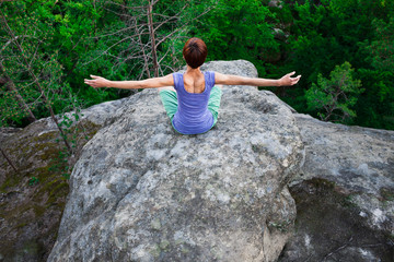 yoga on fresh air.