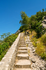 Stairs on Lovcen Mountain