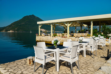 The old cafe on the water