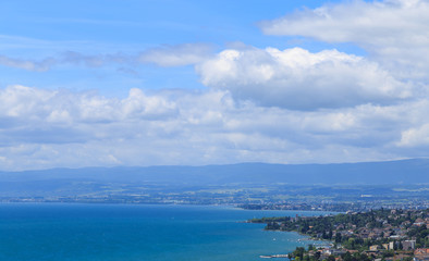 View on part of Lausanne city