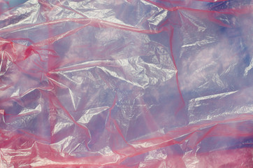 Texture of Color Plastic Bag.