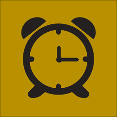 Open hours a day. Clock face. Flat design style.