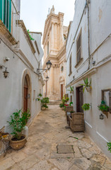 Fototapeta na wymiar Locorotondo (Puglia, Italy) - The gorgeous white town in province of Bari, chosen among the top 10 most beautiful villages in Southern Italy