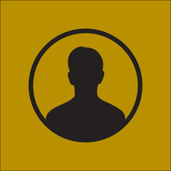 User sign icon. Person symbol. Human avatar.Flat style. 