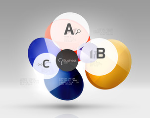 Circle abstract background