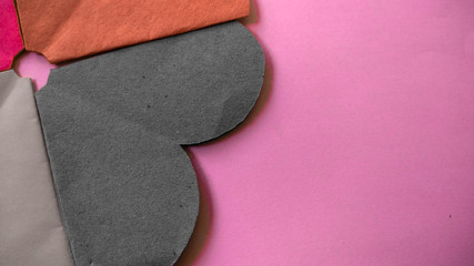 art and craft paper flower and colorful texture and background