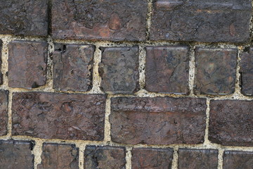 茶色のレンガの背景
