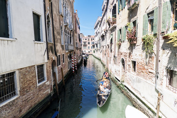 Obraz na płótnie Canvas Various views of the tourist city of Venice, Italy