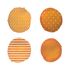 Vector watercolor stains
