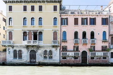 Fototapeta na wymiar Various views of the tourist city of Venice, Italy