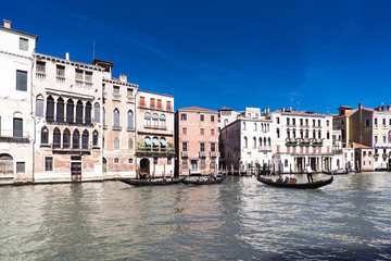 Various views of the tourist city of Venice, Italy