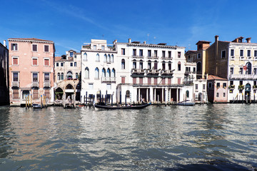 Various views of the tourist city of Venice, Italy
