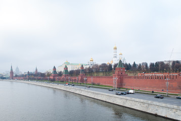 view of the Kremlin, Moscow river